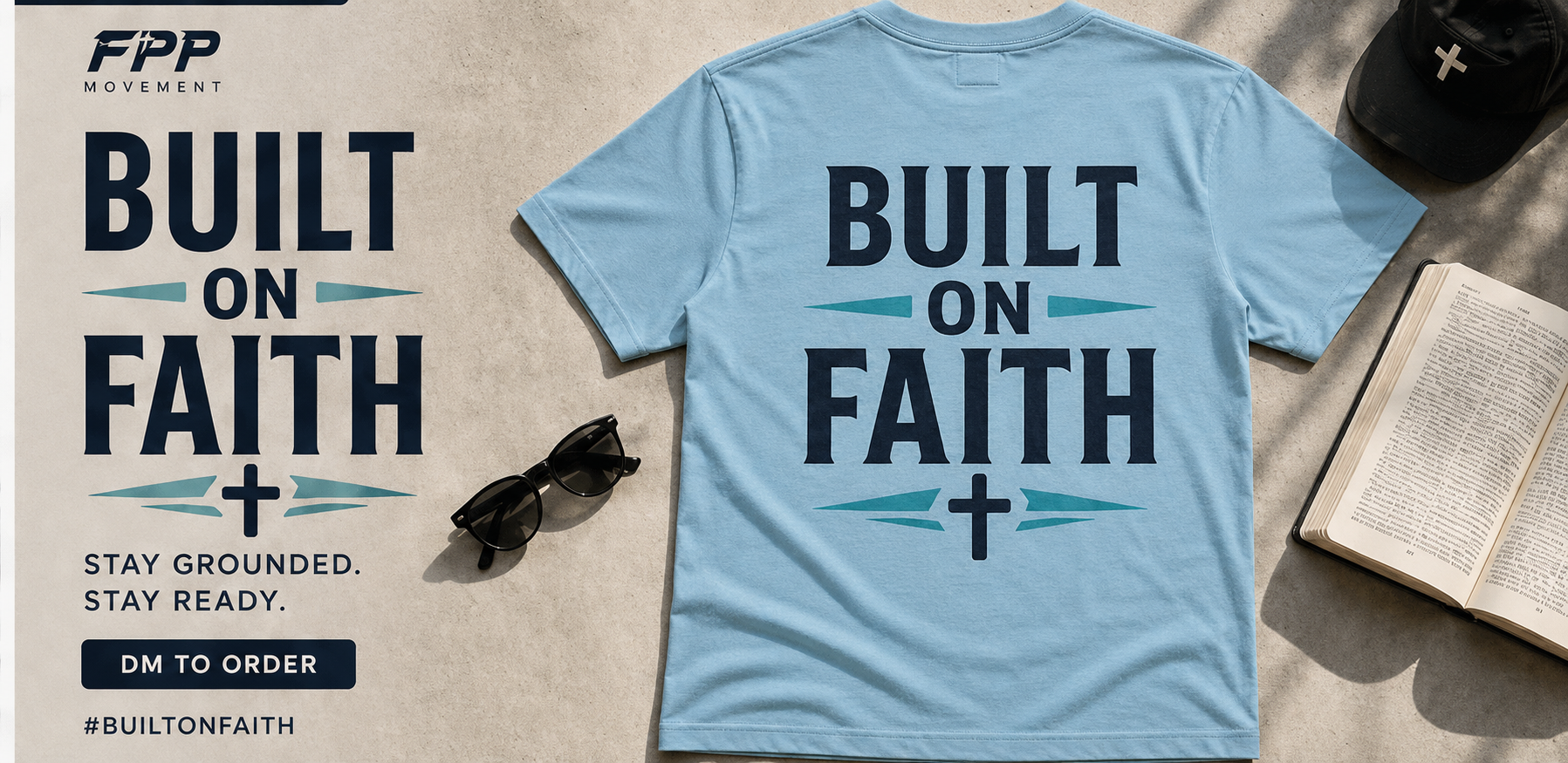 Built on Faith Christian T-Shirt