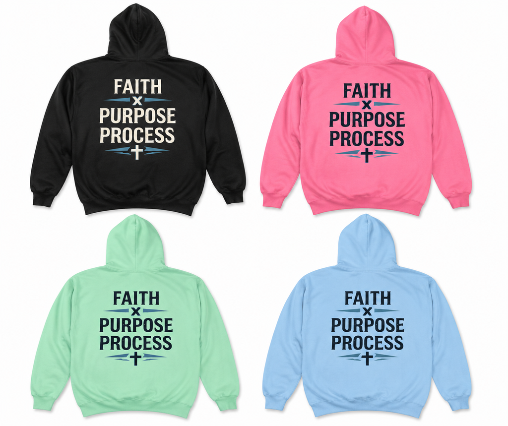 Faith Purpose Process Unisex Hoodie