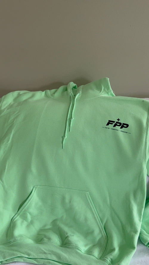 BUILT ON FAITH GREEN HOODIE
