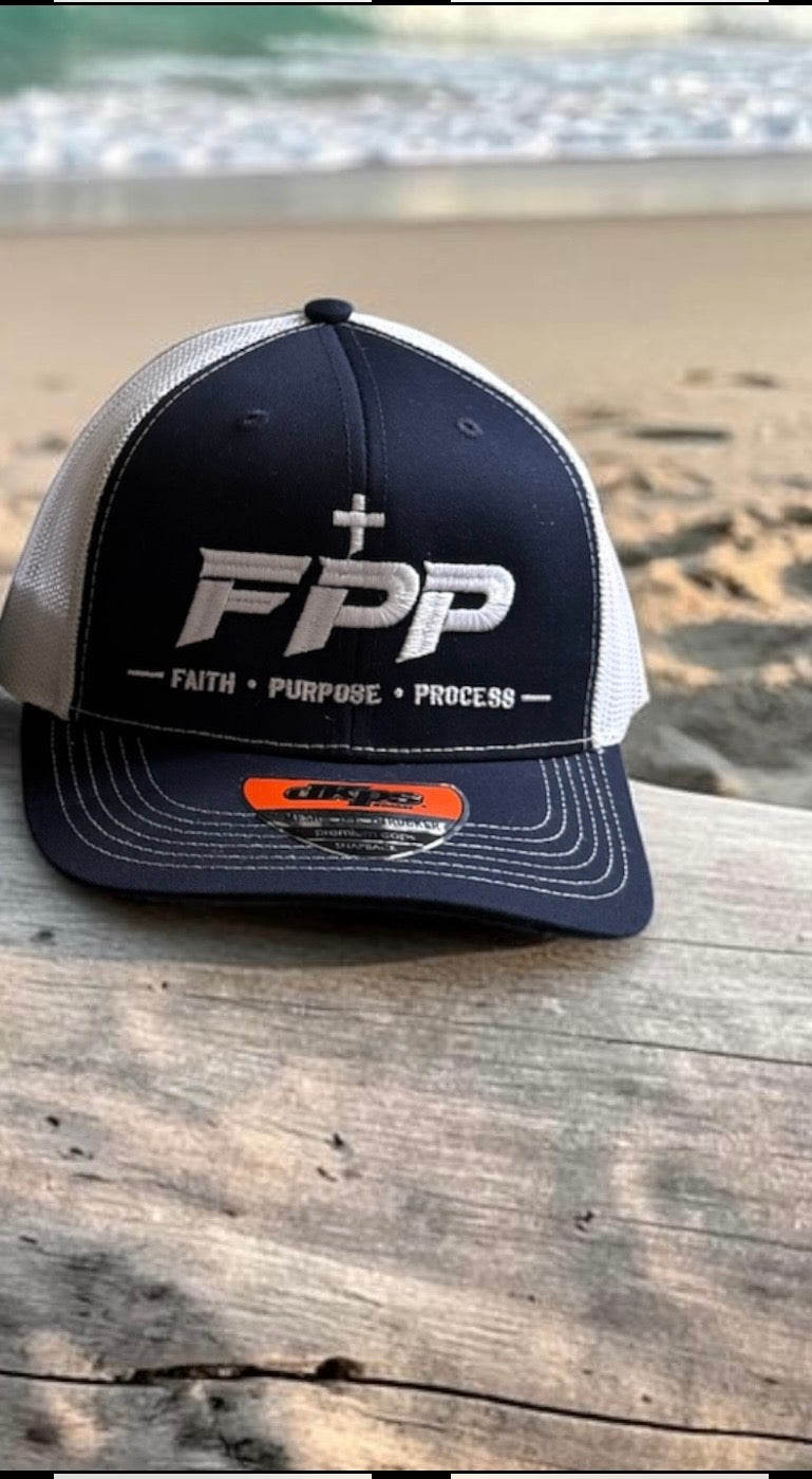 FPP Faith Purpose Process Embroidered Trucker Ha
