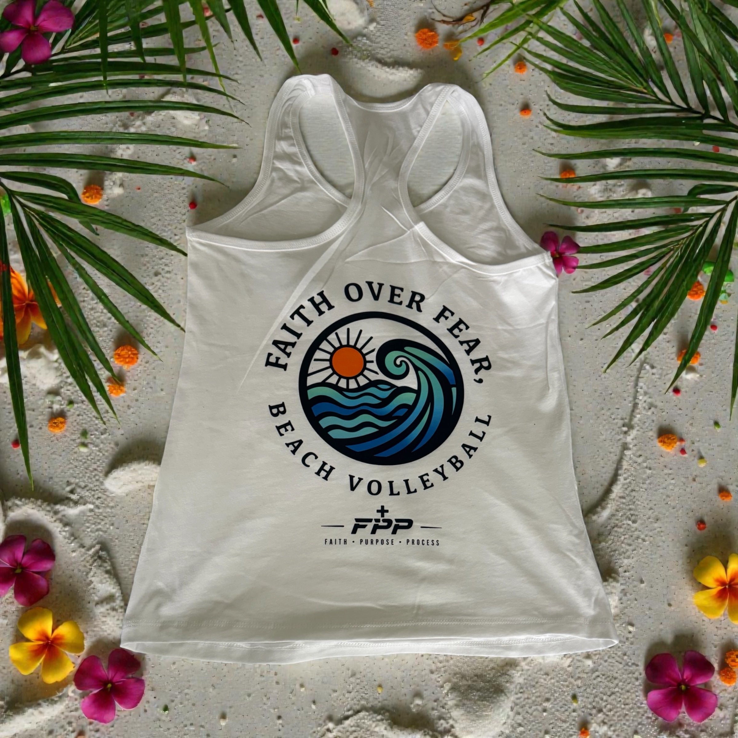Faith Over Fear Women’s Beach Volleyball Tank Top